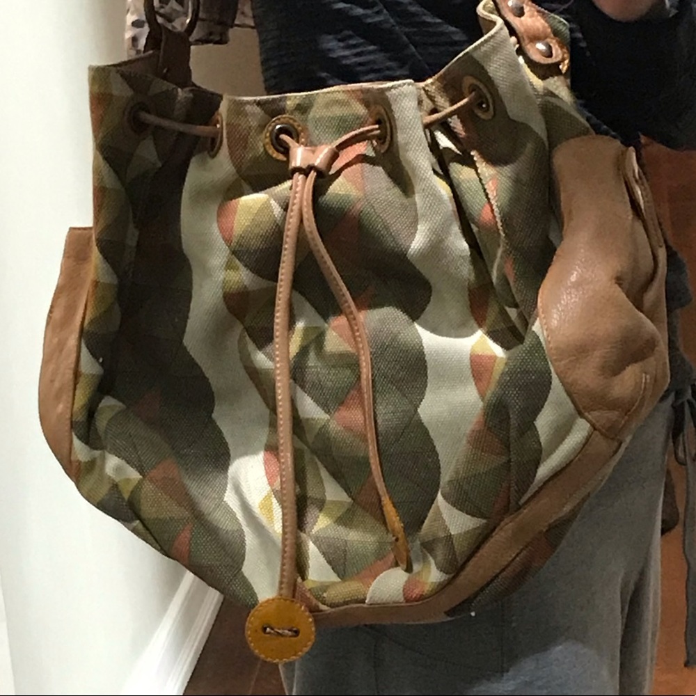 💘🖤💘 HAYDEN HARNETT LEATHER VINTAGE HOBO BUCKET HANDBAG BAG